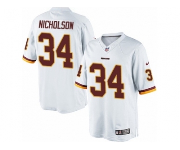 Men's Nike Washington Redskins #34 Montae Nicholson Limited White NFL Jersey