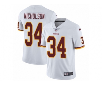 Men's Nike Washington Redskins #34 Montae Nicholson Vapor Untouchable Limited White NFL Jersey