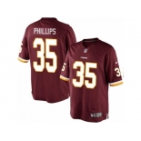 Men's Nike Washington Redskins #35 Dashaun Phillips Limited Burgundy Red Team Color NFL Jersey