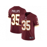 Men's Nike Washington Redskins #35 Dashaun Phillips Vapor Untouchable Limited Burgundy Red Team Color NFL Jersey