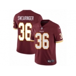 Men's Nike Washington Redskins #36 D.J. Swearinger Vapor Untouchable Limited Burgundy Red Team Color NFL Jersey