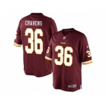 Men's Nike Washington Redskins #36 Sua Cravens Limited Burgundy Red Team Color NFL Jersey