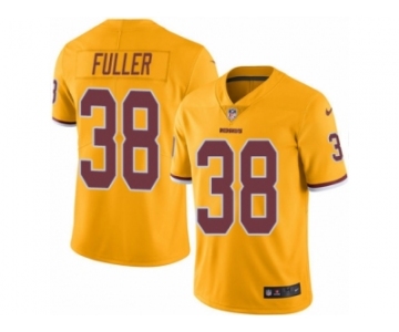 Men's Nike Washington Redskins #38 Kendall Fuller Limited Gold Rush NFL Jersey