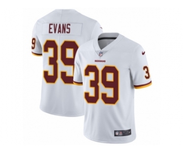 Men's Nike Washington Redskins #39 Josh Evans White Vapor Untouchable Limited Player NFL Jersey