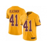 Men's Nike Washington Redskins #41 Will Blackmon Limited Gold Rush NFL Jersey