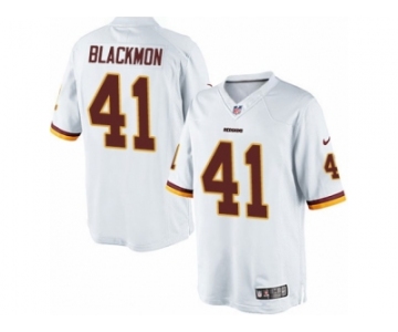 Men's Nike Washington Redskins #41 Will Blackmon Limited White NFL Jersey