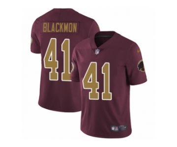 Men's Nike Washington Redskins #41 Will Blackmon Vapor Untouchable Limited Burgundy Red Gold Number Alternate 80TH Anniversary NFL Jersey