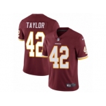 Men's Nike Washington Redskins #42 Charley Taylor Vapor Untouchable Limited Burgundy Red Team Color NFL Jersey