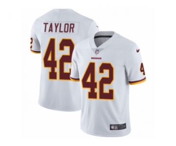 Men's Nike Washington Redskins #42 Charley Taylor Vapor Untouchable Limited White NFL Jersey