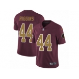 Men's Nike Washington Redskins #44 John Riggins Vapor Untouchable Limited Burgundy Red Gold Number Alternate 80TH Anniversary NFL Jersey