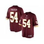 Men's Nike Washington Redskins #54 Mason Foster Limited Burgundy Red Team Color NFL Jersey