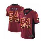 Men's Nike Washington Redskins #54 Mason Foster Limited Red Rush Drift Fashion NFL Jersey