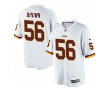 Men's Nike Washington Redskins #56 Zach Brown Limited White NFL Jersey