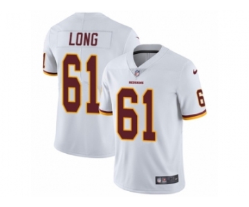 Men's Nike Washington Redskins #61 Spencer Long Vapor Untouchable Limited White NFL Jersey