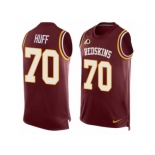 Men's Nike Washington Redskins #70 Sam Huff Limited Red Player Name & Number Tank Top NFL Jersey