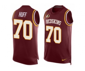 Men's Nike Washington Redskins #70 Sam Huff Limited Red Player Name & Number Tank Top NFL Jersey