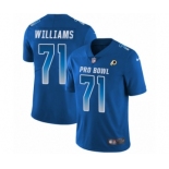 Men's Nike Washington Redskins #71 Trent Williams Limited Royal Blue NFC 2019 Pro Bowl NFL Jersey