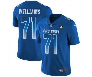 Men's Nike Washington Redskins #71 Trent Williams Limited Royal Blue NFC 2019 Pro Bowl NFL Jersey