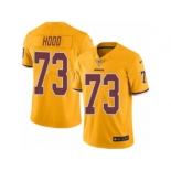 Men's Nike Washington Redskins #73 Ziggy Hood Limited Gold Rush NFL Jersey