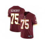 Men's Nike Washington Redskins #75 Brandon Scherff Vapor Untouchable Limited Burgundy Red Team Color NFL Jersey