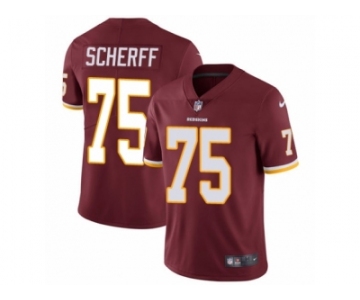 Men's Nike Washington Redskins #75 Brandon Scherff Vapor Untouchable Limited Burgundy Red Team Color NFL Jersey