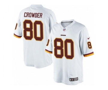 Men's Nike Washington Redskins #80 Jamison Crowder Limited White NFL Jersey