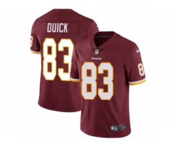 Men's Nike Washington Redskins #83 Brian Quick Vapor Untouchable Limited Burgundy Red Team Color NFL Jersey