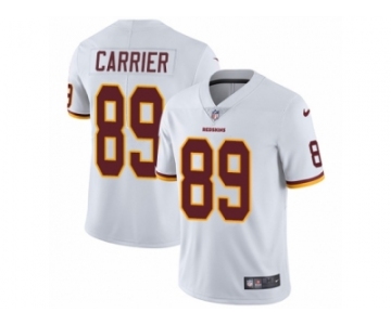 Men's Nike Washington Redskins #89 Derek Carrier Vapor Untouchable Limited White NFL Jersey