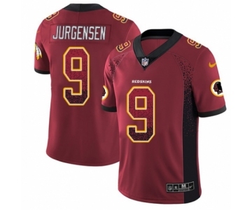 Men's Nike Washington Redskins #9 Sonny Jurgensen Limited Red Rush Drift Fashion NFL Jersey