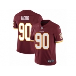 Men's Nike Washington Redskins #90 Ziggy Hood Vapor Untouchable Limited Burgundy Red Team Color NFL Jersey