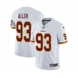 Men's Nike Washington Redskins #93 Jonathan Allen White Vapor Untouchable Limited Player NFL Jersey