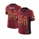 Men's Nike Washington Redskins #94 Preston Smith Limited Red Rush Drift Fashion NFL Jersey