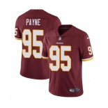 Men's Nike Washington Redskins #95 Da'Ron Payne Burgundy Red Team Color Vapor Untouchable Limited Player NFL Jersey