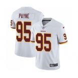 Men's Nike Washington Redskins #95 Da'Ron Payne White Vapor Untouchable Limited Player NFL Jersey