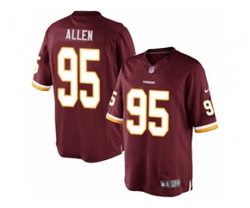 Men's Nike Washington Redskins #95 Jonathan Allen Limited Burgundy Red Team Color NFL Jersey