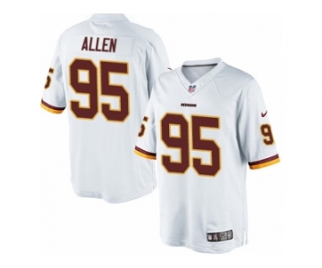 Men's Nike Washington Redskins #95 Jonathan Allen Limited White NFL Jersey