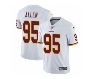 Men's Nike Washington Redskins #95 Jonathan Allen Vapor Untouchable Limited White NFL Jersey