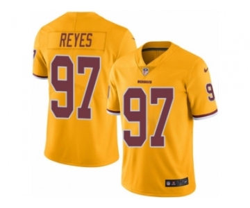 Men's Nike Washington Redskins #97 Kendall Reyes Limited Gold Rush NFL Jersey