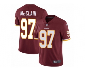 Men's Nike Washington Redskins #97 Terrell McClain Vapor Untouchable Limited Burgundy Red Team Color NFL Jersey