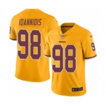 Men's Nike Washington Redskins #98 Matt Ioannidis Limited Gold Rush Vapor Untouchable NFL Jersey