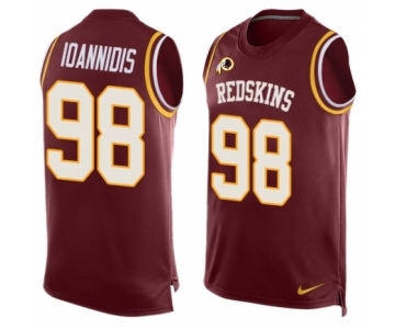 Men's Nike Washington Redskins #98 Matt Ioannidis Limited Red Player Name & Number Tank Top NFL Jersey