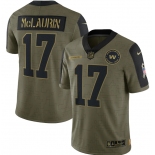 Men's Washington Football #17 Terry McLaurin Nike Olive 2021 Salute To Service Limited Player Jersey