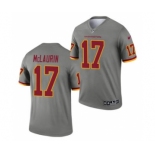 Men's Washington Football Team #17 Terry McLaurin Gray 2021 Inverted Legend Stitched Jersey