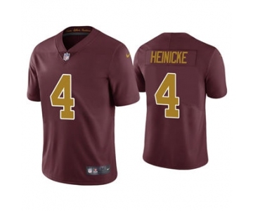 Men's Washington Football Team #4 Taylor Heinicke Red Vapor Untouchable Limited Stitched Jersey