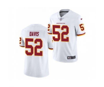 Men's Washington Football Team #52 Jamin Davis White 2021 Football Draft Limited Jersey