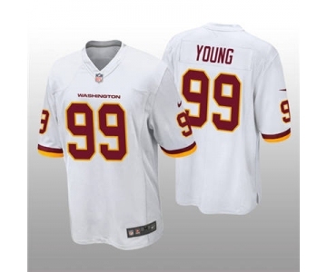 Men's Washington Football Team White #99 Chase Young Vapor Untouchable Limited Stitched Football Jersey