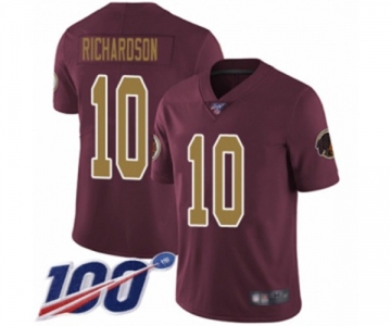 Men's Washington Redskins #10 Paul Richardson Burgundy Red Gold Number Alternate 80TH Anniversary Vapor Untouchable Limited Player 100th Season Football Je