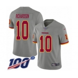 Men's Washington Redskins #10 Paul Richardson Limited Gray Inverted Legend 100th Season Football Jersey