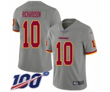 Men's Washington Redskins #10 Paul Richardson Limited Gray Inverted Legend 100th Season Football Jersey