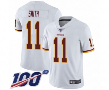 Men's Washington Redskins #11 Alex Smith White Vapor Untouchable Limited Player 100th Season Football Jersey